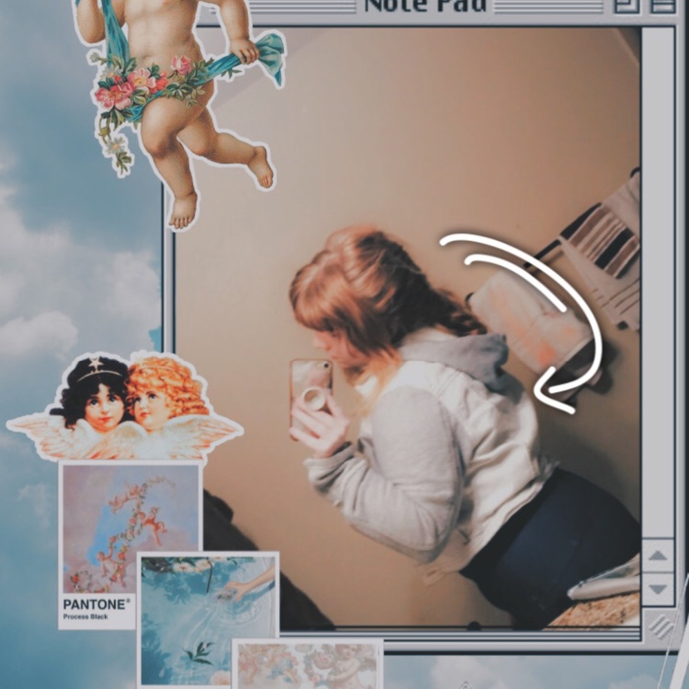 Distressed White Jean Jacket Hoodie